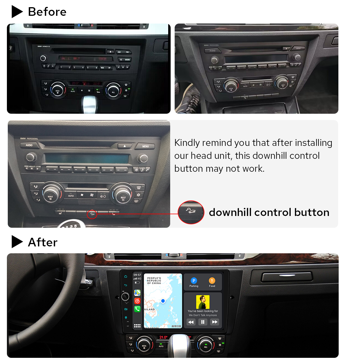 D8-E90-PREMIUM - Autoradio Android Carplay 9 Pouces Bmw Serie 3