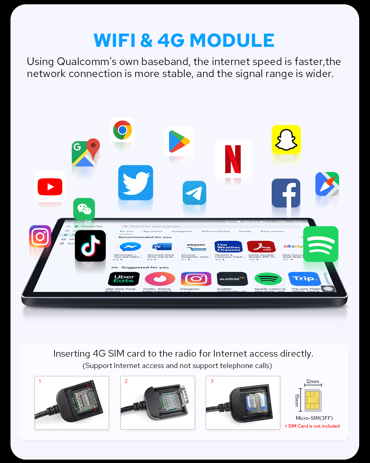 Joying Qualcomm Snapdragon Android 12 Head Unit