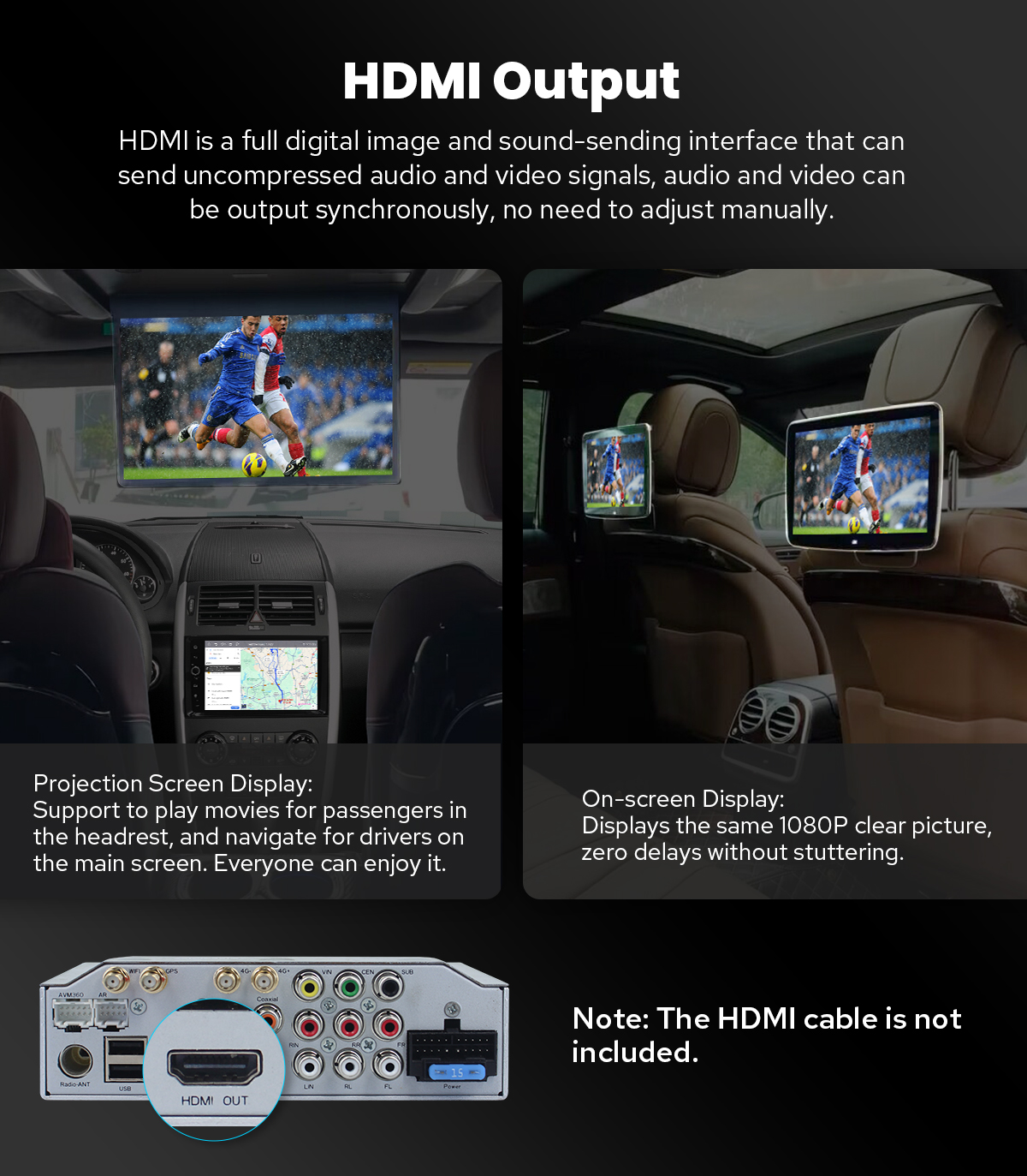 SXAUTO - 6G 128G - Android 14 IPS Autoradio Voor Universal