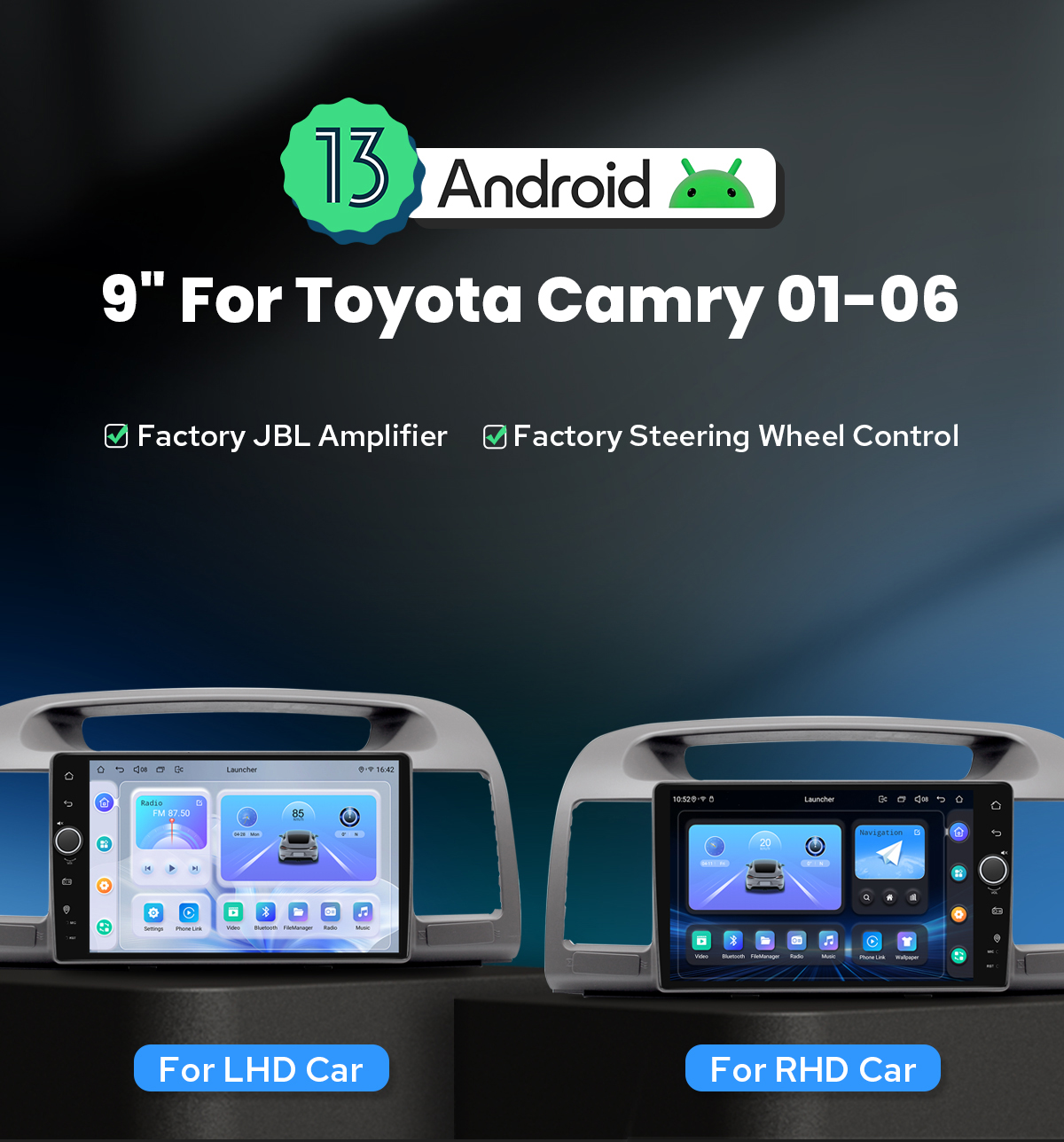 Roinvou 10.1" Android 13 Car Stereo For Jeep Compass/Patriot 2010-2016 W/ Wireless CarPlay & Android Auto - View #8