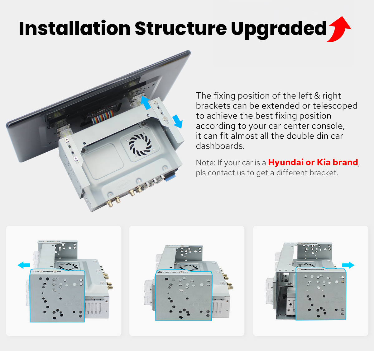 Double Din Head Unit with 13.3 inch HD Screen