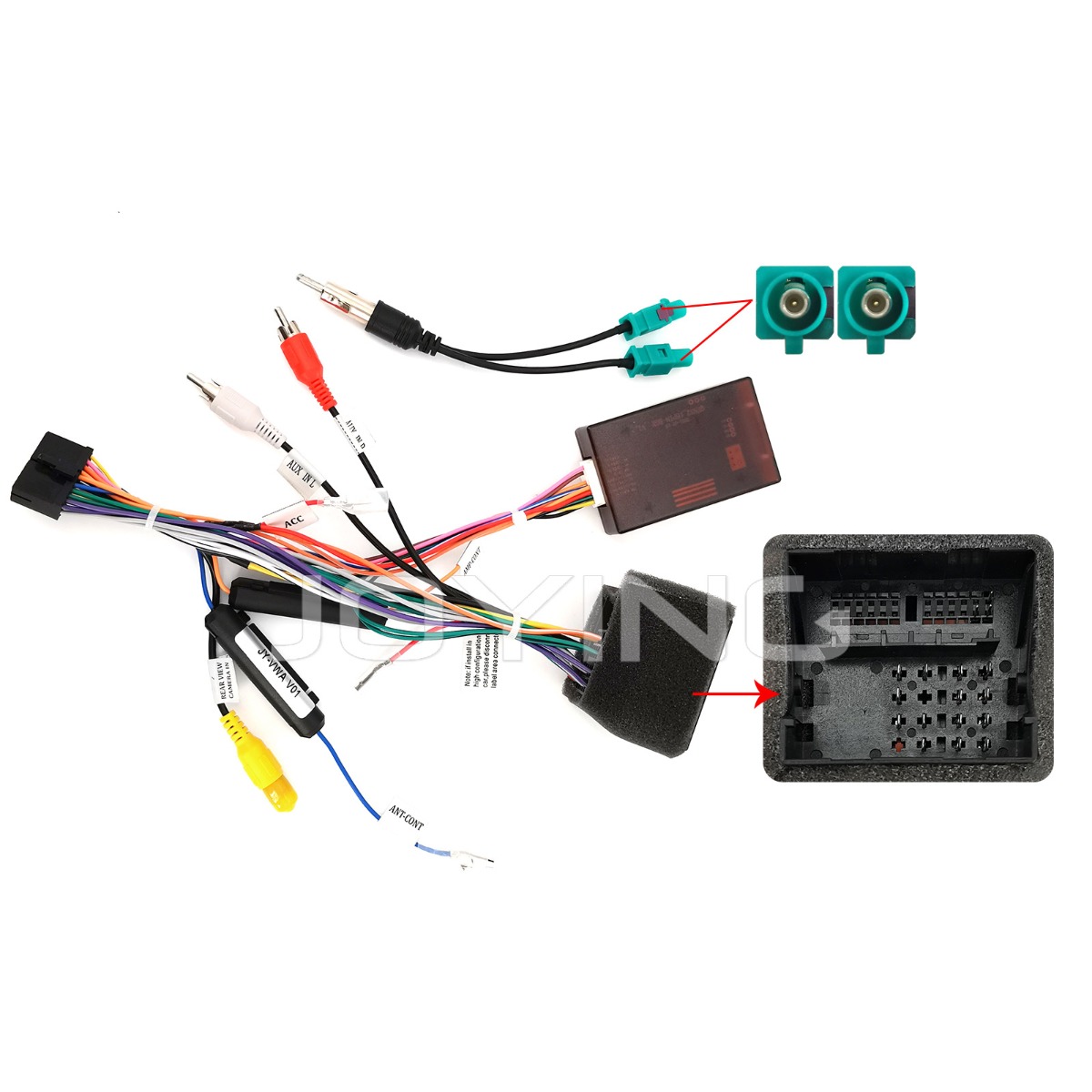 Joying VW Plug and Play canbus adapter inteface Head Unit wiring harness