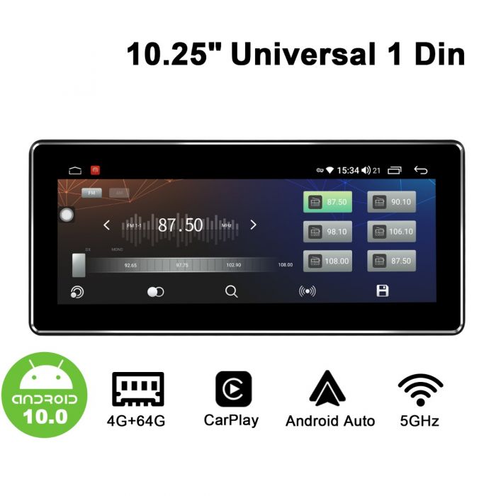 JOYING 6.2 Inch Single Din Car Radio FM Bluetooth Touch Screen with Volume  Knob