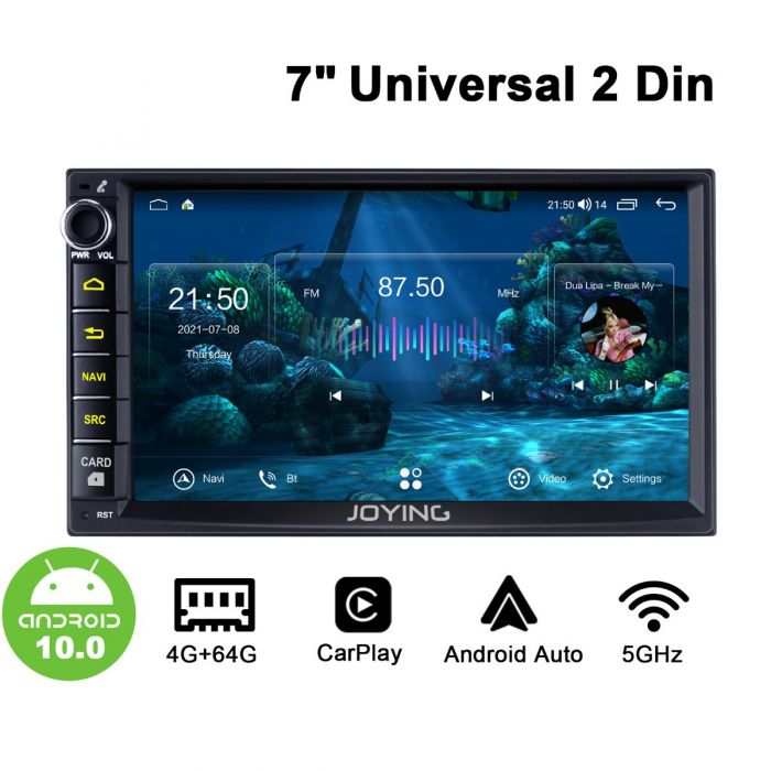 Joying Newest UI 7-Inch Universal Double Din Head Unit Support