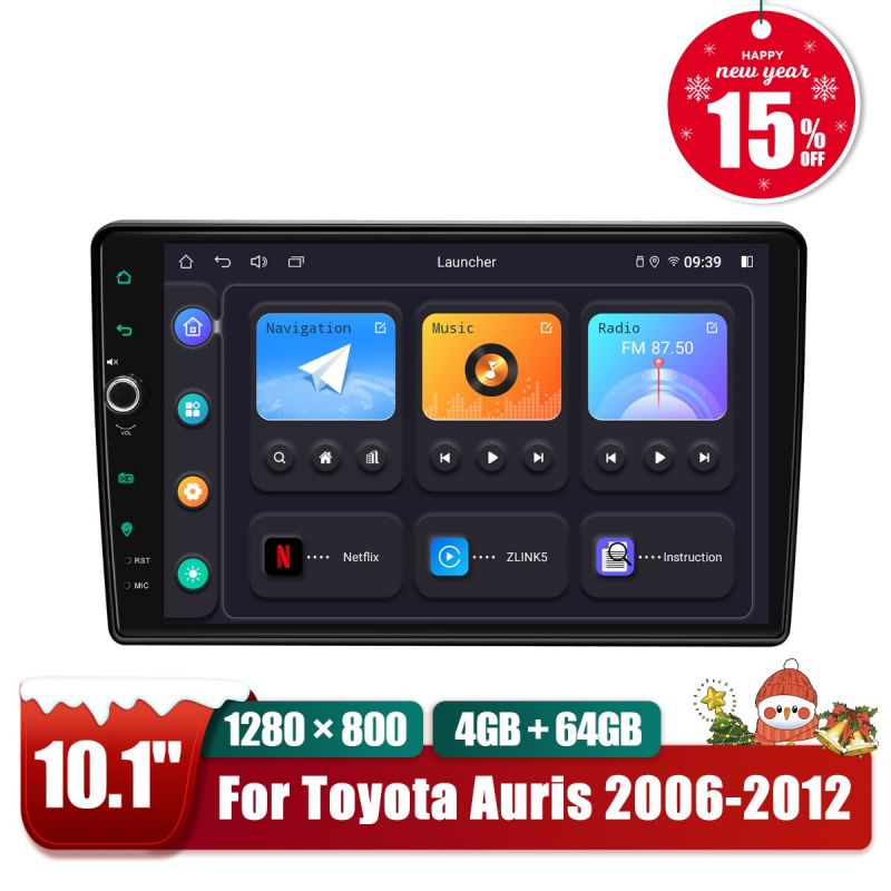 toyota auris plug and play radio